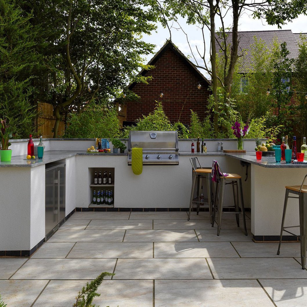 Pavestone Dolomite Dust Porcelain Paving - 1000 x 500mm - JJ Building Materials