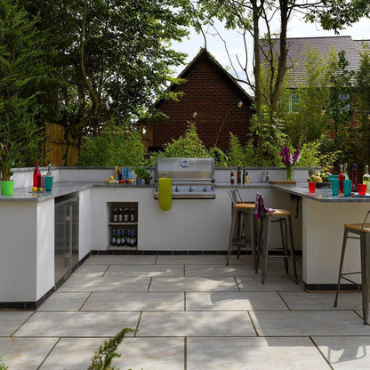 Pavestone Dolomite Dust Porcelain Paving - 1000 x 500mm - JJ Building Materials