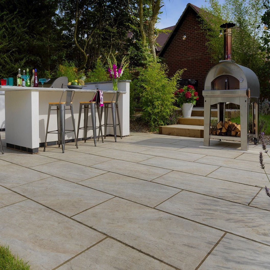 Pavestone Dolomite Dust Porcelain Paving - 1000 x 500mm - JJ Building Materials