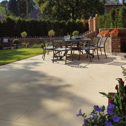 Pavestone Dolomite French Limestone Porcelain Paving - 1000 x 500mm - JJ Building Materials