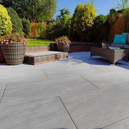 Pavestone Dolomite Grey Porcelain Paving - 1000 x 500mm - JJ Building Materials