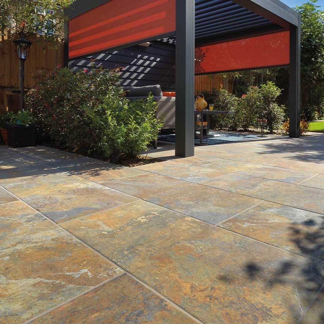 Pavestone Dolomite Mars Rust Porcelain Paving - 1000 x 500mm - JJ Building Materials