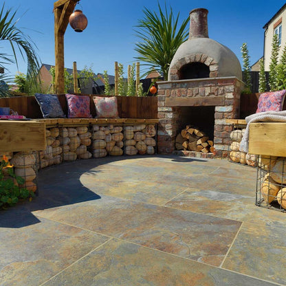 Pavestone Dolomite Mars Rust Porcelain Paving - 1000 x 500mm - JJ Building Materials