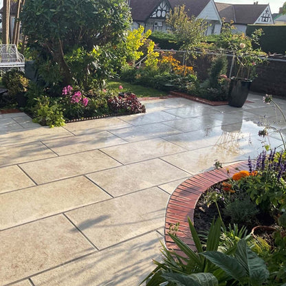 Pavestone Dolomite Travertine Porcelain Paving - 1000 x 500mm - JJ Building Materials