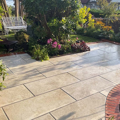 Pavestone Dolomite Travertine Porcelain Paving - 1000 x 500mm - JJ Building Materials
