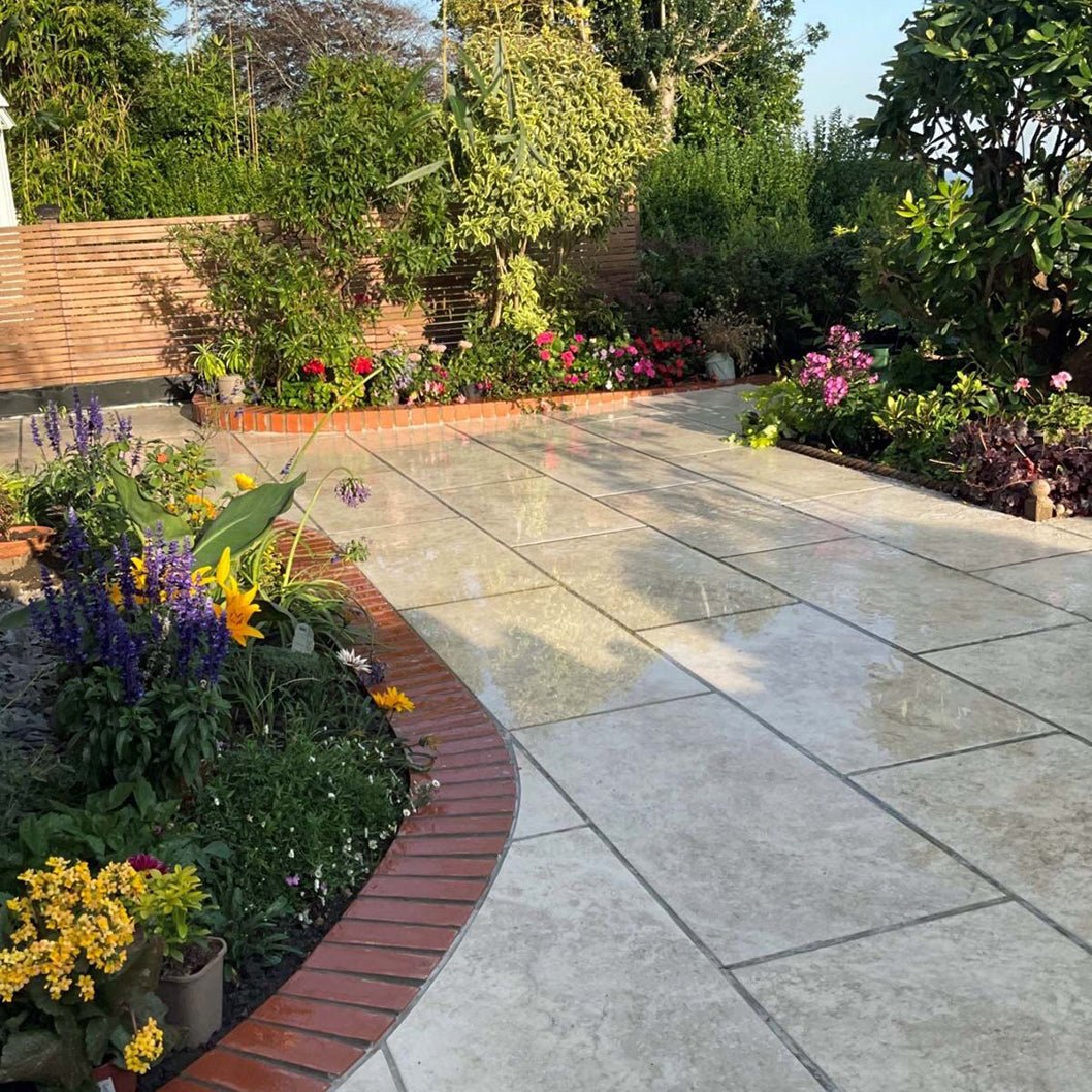 Pavestone Dolomite Travertine Porcelain Paving - 1000 x 500mm - JJ Building Materials