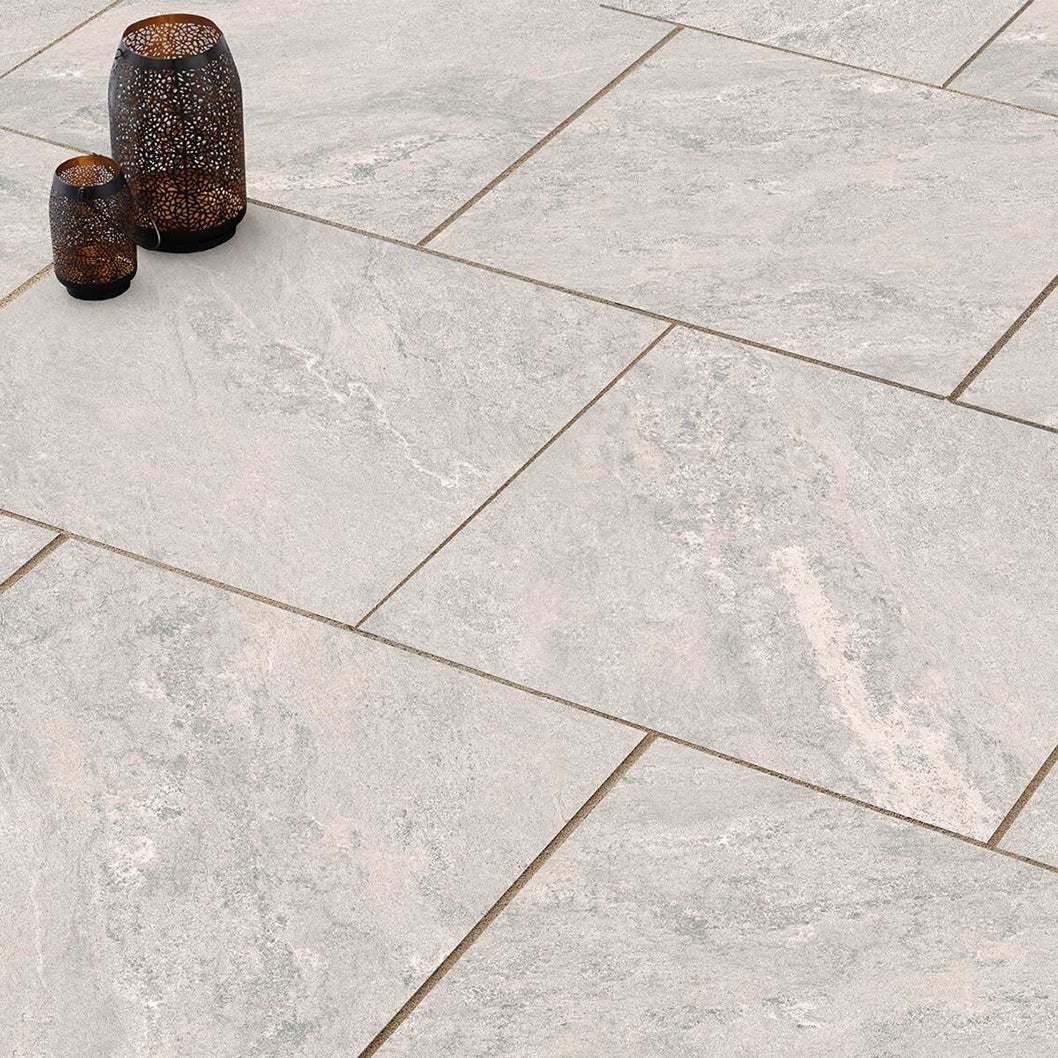 Pavestone Essenza Grey Porcelain Paving - 600 x 600mm - JJ Building Materials
