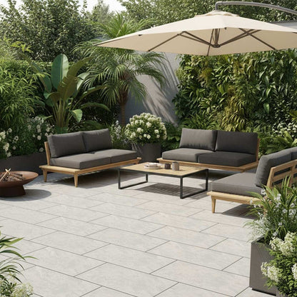 Pavestone Essenza Grey Porcelain Paving - 900 x 600mm - JJ Building Materials