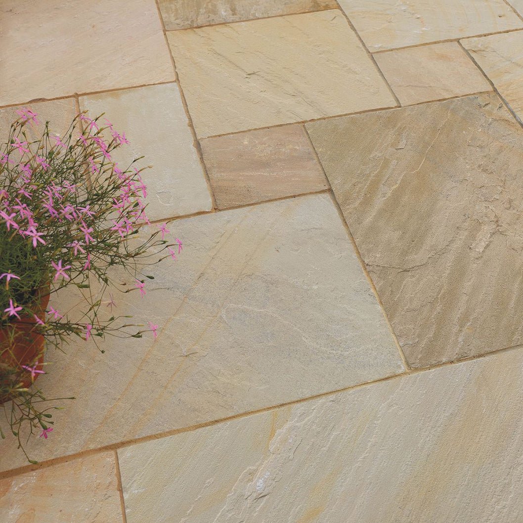 Pavestone Golden Fossil (22mm Calibrated) Natural Sandstone Paving - Normal Pack Sizes - JJ Building Materials