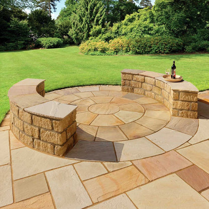 Pavestone Golden Fossil (22mm Calibrated) Natural Sandstone Paving - Normal Pack Sizes - JJ Building Materials