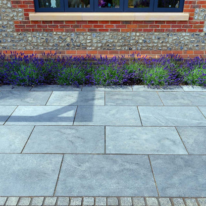 Pavestone Kadapha (22mm Calibrated Sawn Edges) Natural Limestone Paving - Mixed Size Patio Pack - 15m² - JJ Building Materials