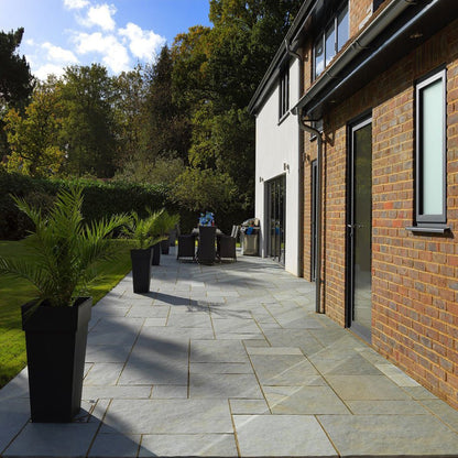 Pavestone Kota Blue (22mm Calibrated Sawn Edges) Natural Limestone Paving - Mixed Size Patio Pack - 15m² - JJ Building Materials