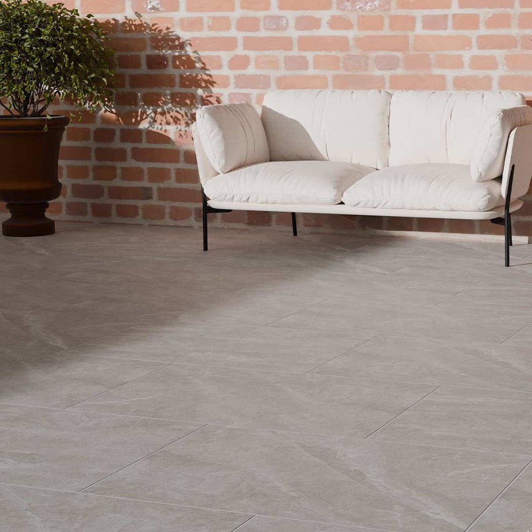 Pavestone La Moda Grey Porcelain Paving - 900 x 600mm - JJ Building Materials