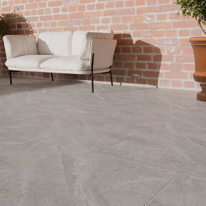 Pavestone La Moda Grey Porcelain Paving - 900 x 600mm - JJ Building Materials
