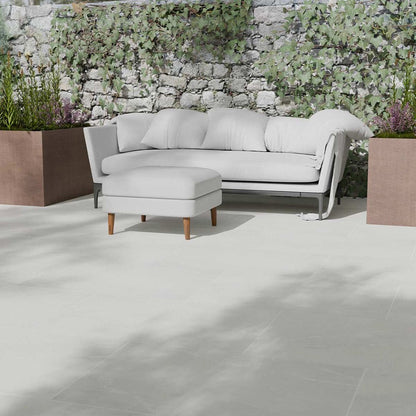Pavestone La Moda White Porcelain Paving - 900 x 600mm - JJ Building Materials