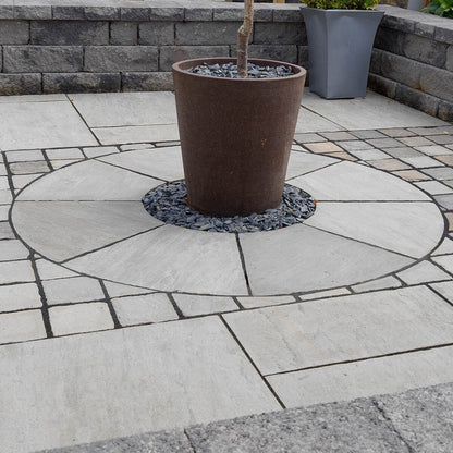 Pavestone Light Grey Natural Sandstone Circle - JJ Building Materials
