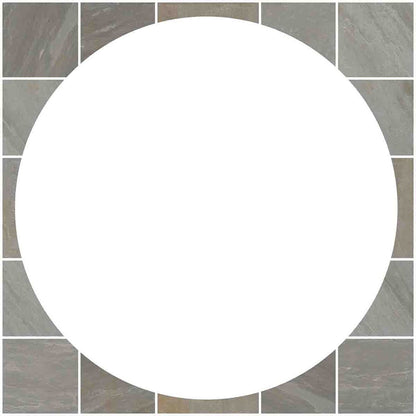 Pavestone Light Grey Natural Sandstone Circle - JJ Building Materials