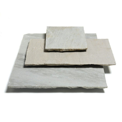 Pavestone Light Grey Natural Sandstone Paving 18mm Calibrated - Normal Pack Sizes - JJ Building Materials
