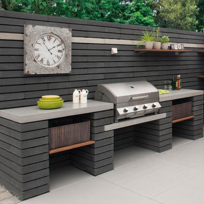 Pavestone Moodul Walling Block Black - 90mm - 600 x 300mm - Pack of 32 - 1.73m² - JJ Building Materials