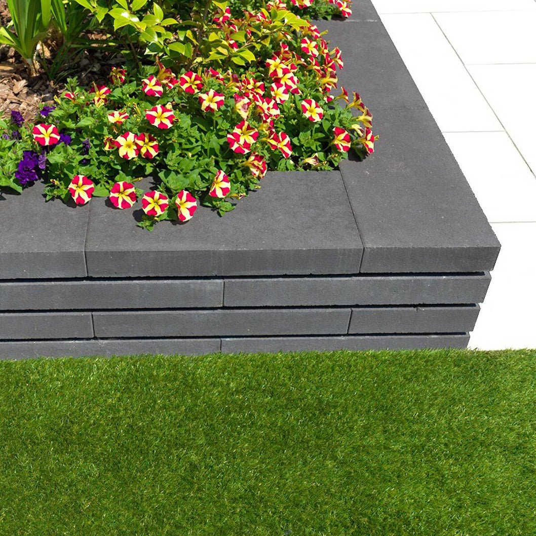Pavestone Moodul Walling Block Black - 90mm - 600 x 300mm - Pack of 32 - 1.73m² - JJ Building Materials