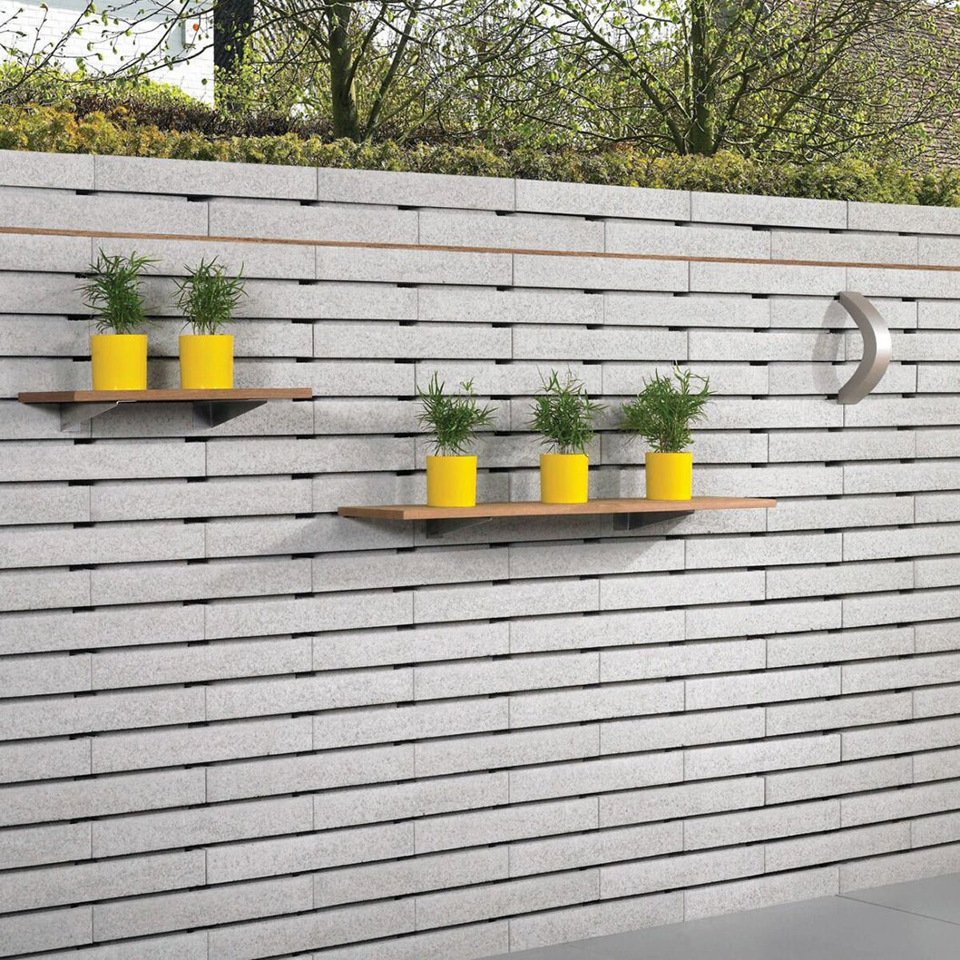 Pavestone Moodul Walling Block Grey - 90mm - 600 x 300mm - Pack of 32 - 1.73m² - JJ Building Materials