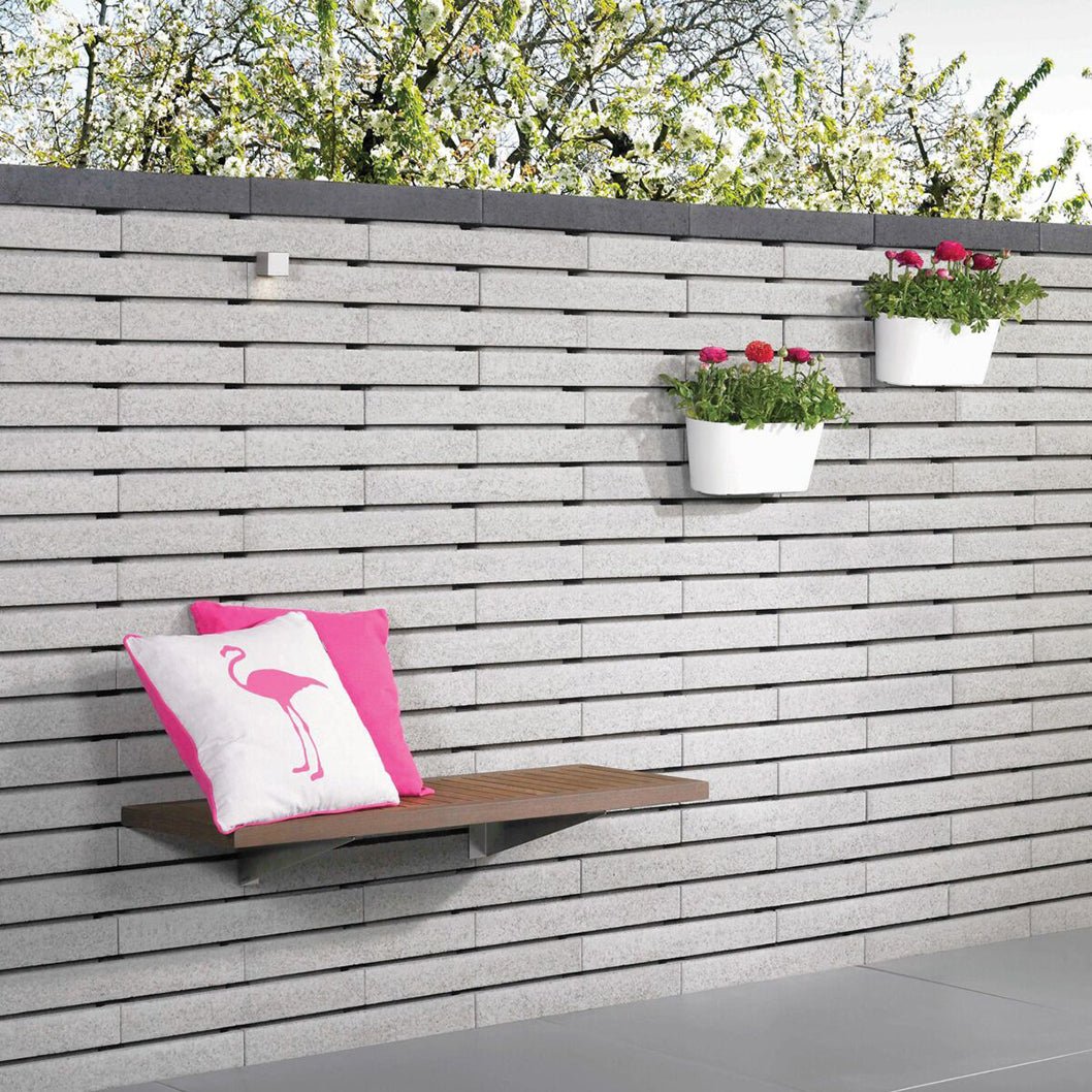 Pavestone Moodul Walling Block Grey - 90mm - 600 x 300mm - Pack of 32 - 1.73m² - JJ Building Materials