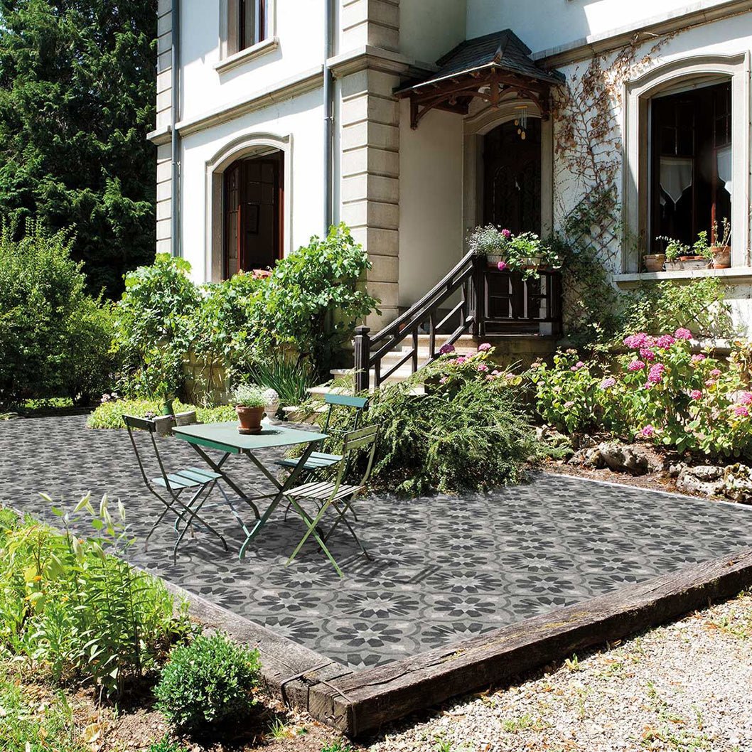 Pavestone Mosaic Grey Porcelain Paving - 600 x 600mm - JJ Building Materials