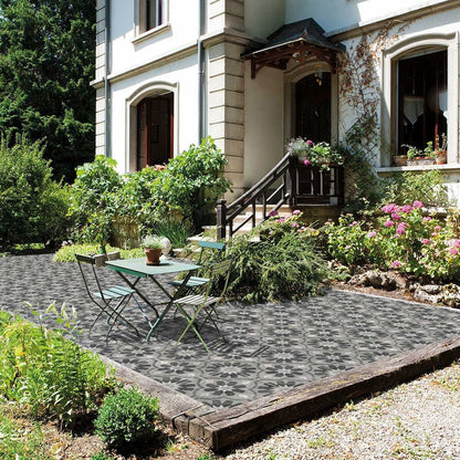 Pavestone Mosaic Grey Porcelain Paving - 600 x 600mm - JJ Building Materials