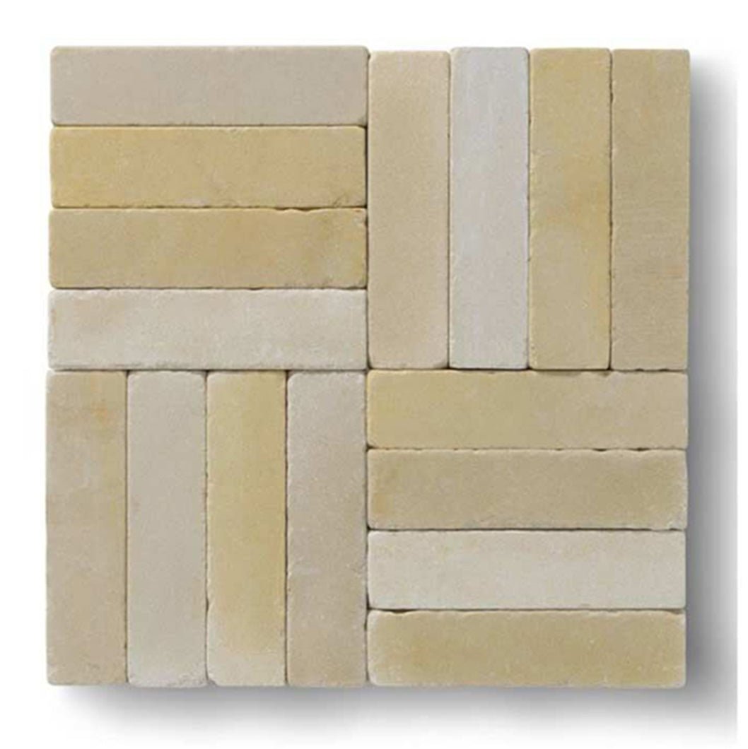 Pavestone Natural Limetone Slimsett - 200 x 50 x 40 mm - 9m² - JJ Building Materials
