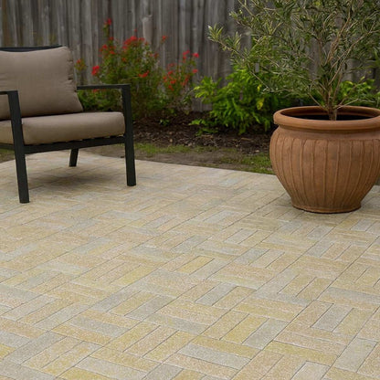 Pavestone Natural Limetone Slimsett - 200 x 50 x 40 mm - 9m² - JJ Building Materials