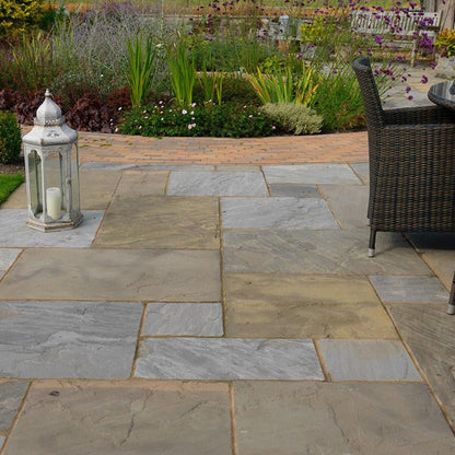 Pavestone Old Black (22mm Calibrated) Natural Sandstone Paving - Mixed Size - JJ Building Materials