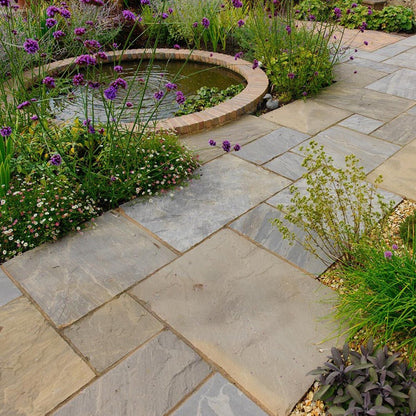 Pavestone Old Black (22mm Calibrated) Natural Sandstone Paving - Mixed Size - JJ Building Materials