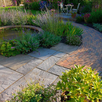 Pavestone Old Black (22mm Calibrated) Natural Sandstone Paving - Mixed Size - JJ Building Materials