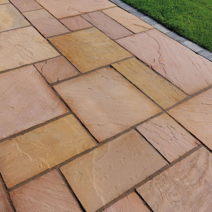 Pavestone Original Modak (22mm Calibrated) Natural Sandstone Paving - Mixed Size - JJ Building Materials