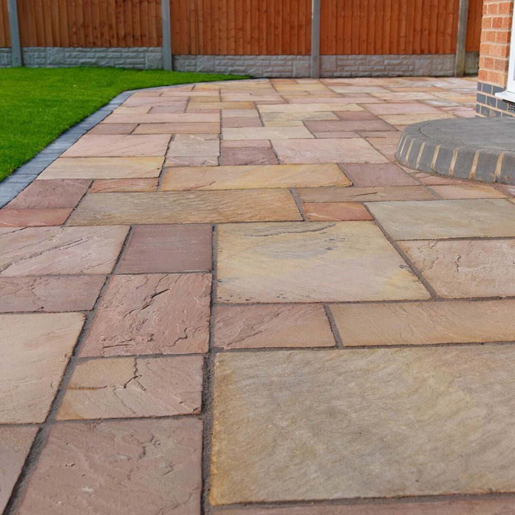 Pavestone Original Modak (22mm Calibrated) Natural Sandstone Paving - Mixed Size - JJ Building Materials