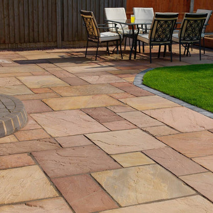 Pavestone Original Modak (22mm Calibrated) Natural Sandstone Paving - Mixed Size - JJ Building Materials