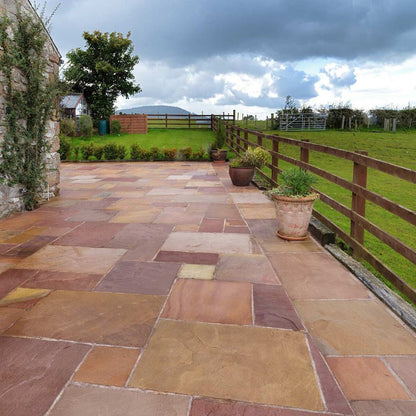 Pavestone Original Modak (22mm Calibrated) Natural Sandstone Paving - Mixed Size - JJ Building Materials