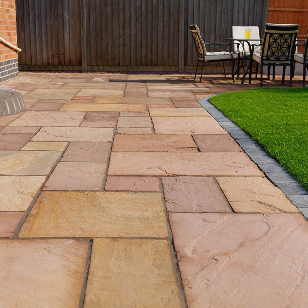 Pavestone Original Modak (22mm Calibrated) Natural Sandstone Paving - Mixed Size - JJ Building Materials