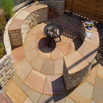 Pavestone Original Modak (22mm Calibrated) Natural Sandstone Paving - Mixed Size - JJ Building Materials