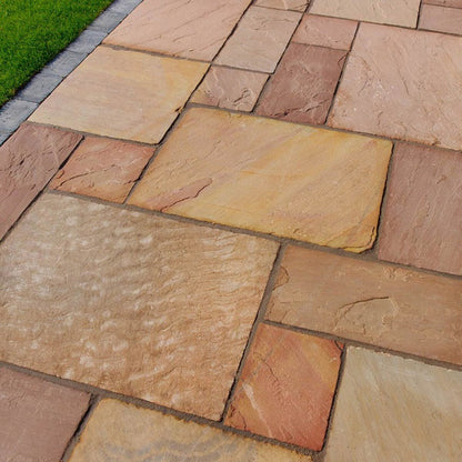 Pavestone Original Modak (22mm Calibrated) Natural Sandstone Paving - Mixed Size - JJ Building Materials