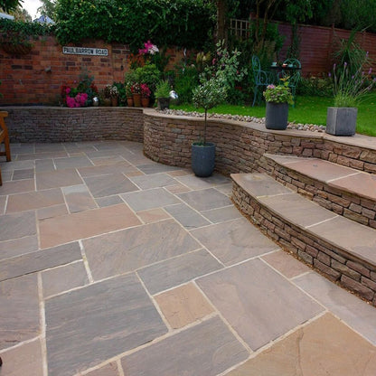 Pavestone Raj Blend (20mm Calibrated) Natural Sandstone Paving - Normal Pack Sizes - JJ Building Materials