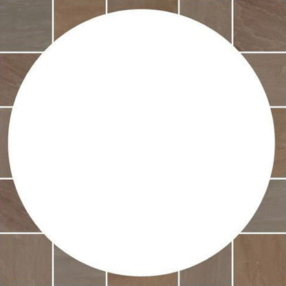 Pavestone Raj Blend Natural Sandstone Circle - JJ Building Materials