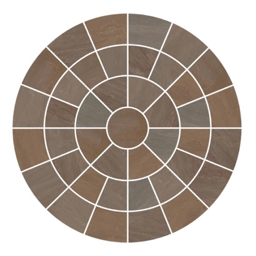 Pavestone Raj Blend Natural Sandstone Circle - JJ Building Materials