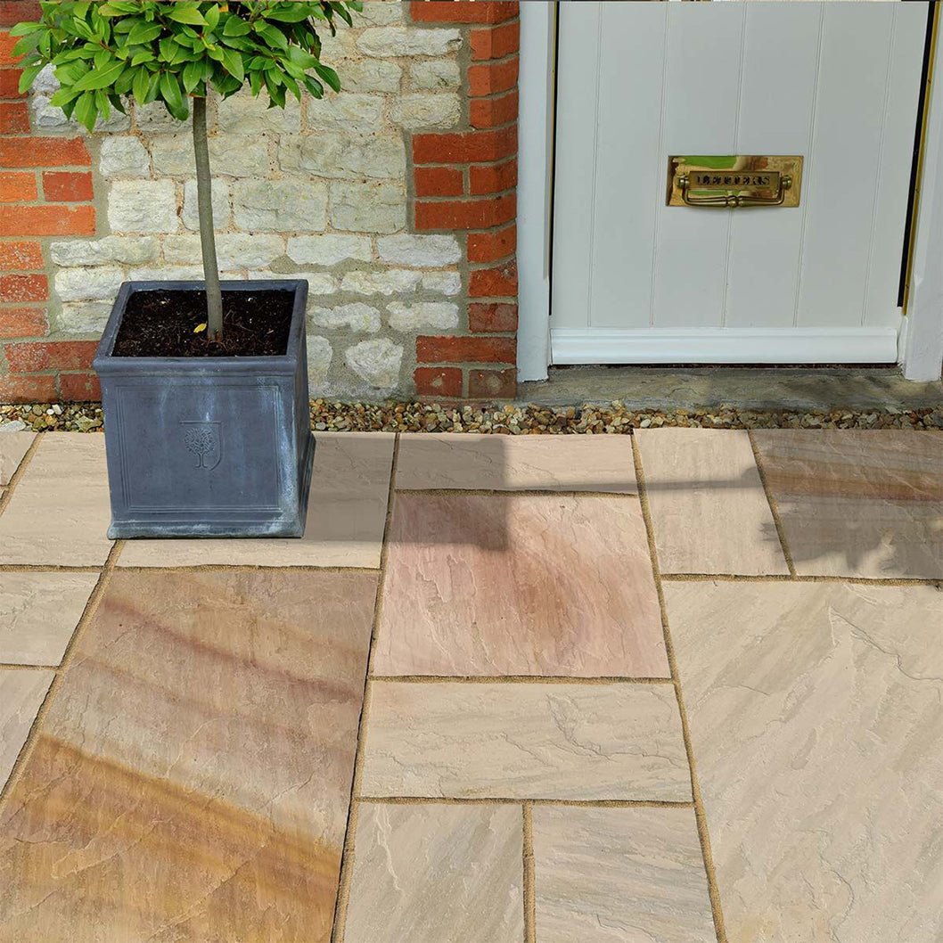 Pavestone Rippon (22mm Calibrated) Natural Sandstone Paving - Mixed Size - JJ Building Materials