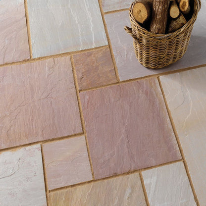 Pavestone Rippon (22mm Calibrated) Natural Sandstone Paving - Mixed Size - JJ Building Materials