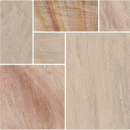 Pavestone Rippon (22mm Calibrated) Natural Sandstone Paving - Mixed Size - JJ Building Materials