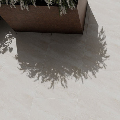 Pavestone Sabbia Cliffrock White Porcelain Paving - 900 x 600mm - JJ Building Materials
