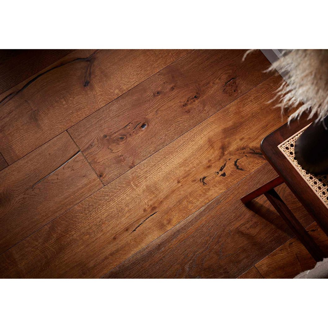 Pinzon Smoked Oak Hand finished UV Oil Engineered Wood Flooring - 2.17m2 Pack Size | Contemporary Range - JJ Building Materials