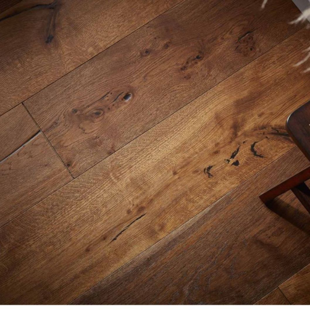 Pinzon Smoked Oak Hand finished UV Oil Engineered Wood Flooring - 2.17m2 Pack Size | Contemporary Range - JJ Building Materials