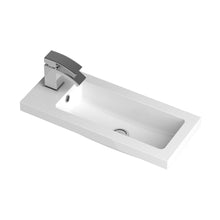 Hudson Reed Furniture Worktops And Basins 600mm Compact Basin Contemp White Polymarble 255x603x135mm